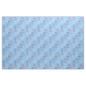 Red White Blue Designer Fabric - Honden Stof (Fat Quarter)