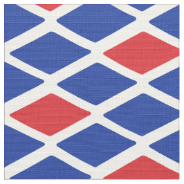 Red White Blue Diamond Snakeskin Stof