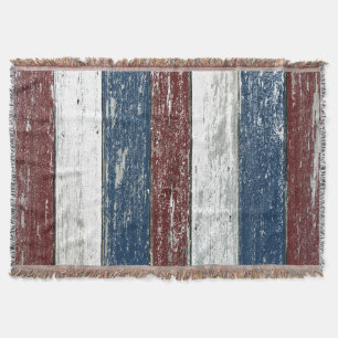 Red White Blue Driftwood Deken