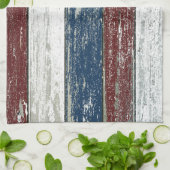 Red White Blue Driftwood Kitchen Towel Theedoek (Gevouwen)