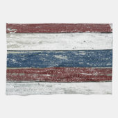 Red White Blue Driftwood Kitchen Towel Theedoek (Horizontaal)