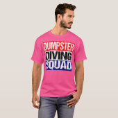 Red White Blue Dumpster Diving Squad T-shirt (Voorkant volledig)