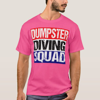Red White Blue Dumpster Diving Squad T-shirt