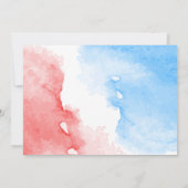 Red white blue Extreme milkshake icecream verjaard Kaart (Achterkant)