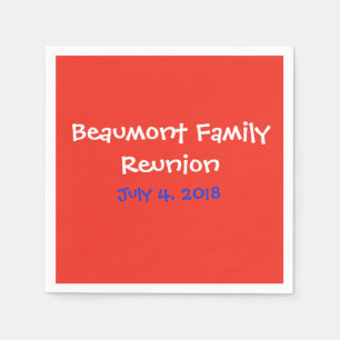 Red White Blue Family Reunion Servet