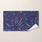 Red White Blue Fireworks-sterren Bad Handdoek (Handdoek)