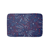 Red White Blue Fireworks-sterren Badmat (Voorkant)