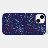 Red White Blue Fireworks-sterren Case-Mate iPhone Case (Achterkant (horizontaal))