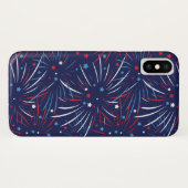 Red White Blue Fireworks-sterren Case-Mate iPhone Case (Achterkant (horizontaal))