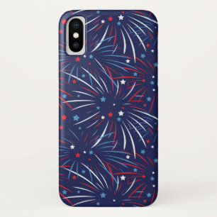 Red White Blue Fireworks-sterren Case-Mate iPhone Case