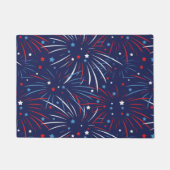 Red White Blue Fireworks-sterren Deurmat (Voorkant)