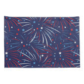 Red White Blue Fireworks-sterren Kussensloop (Achterkant-Rechts)