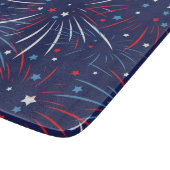 Red White Blue Fireworks-sterren Snijplank (Hoek)