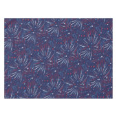 Red White Blue Fireworks-sterren Tafelkleed (Voorkant (Horizontaal))