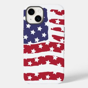 Red White Blue Flag Design Hoesje-Mate iPhone Case