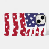 Red White Blue Flag Design Hoesje-Mate iPhone Case (Achterkant (horizontaal))