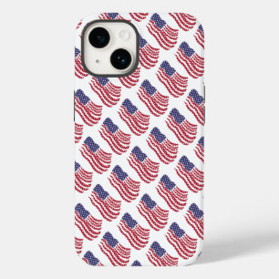Red White Blue Flag Design Hoesje-Mate iPhone Case-Mate iPhone 14 Hoesje