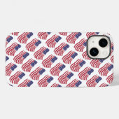 Red White Blue Flag Design Hoesje-Mate iPhone Case-Mate iPhone Case (Achterkant (horizontaal))