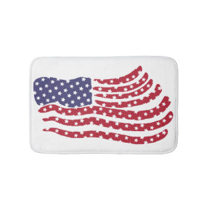 Red White Blue Flag Design Mat