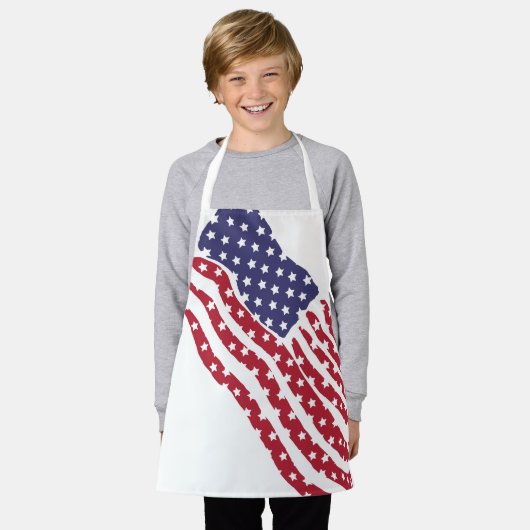 Red White Blue Flag Design Schort (Gedragen)