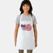 Red White Blue Flag Design Schort (Insitu)