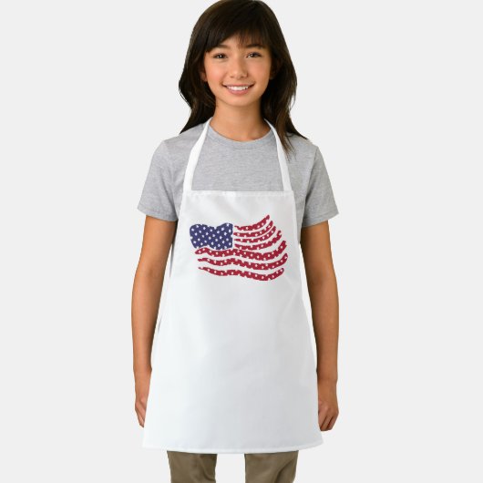 Red White Blue Flag Design Schort (Insitu)