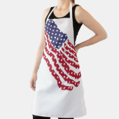 Red White Blue Flag Design Schort (Insitu)