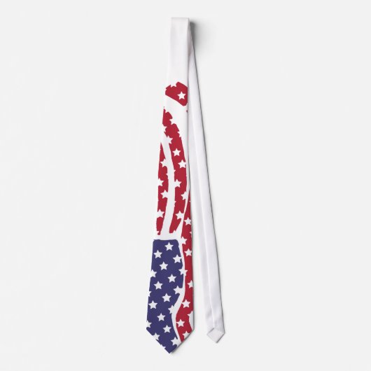 Red White Blue Flag Design Stropdas (Voorkant)