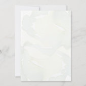 Red White Blue Floral Waterverf Christelijke bruil Kaart (Achterkant)