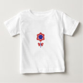 Red White Blue Flower Patriotic Design (Voorkant)