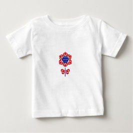 Red White Blue Flower Patriotic Design