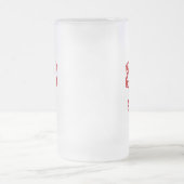 Red White Blue Flower Patriotic Design Matglas Bierpul (Center)