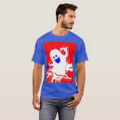 Red White Blue Gabbie the Ghost  T-shirt (Voorkant volledig)