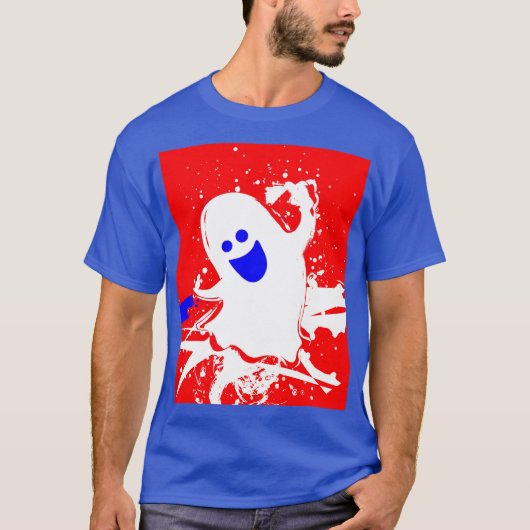 Red White Blue Gabbie the Ghost  T-shirt (Voorkant)