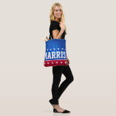 Red White Blue Glitter American Campaign Sjabloon Tote Bag (Op model)