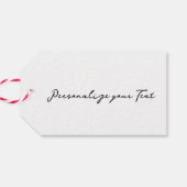 Red White Blue Glitter Patriotic American USA Vlag Cadeaulabel (Achterkant Horizontaal)