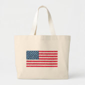 Red White Blue Glitter Patriotic American USA Vlag Grote Tote Bag (Voorkant)