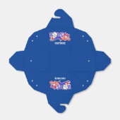 Red White & Blue Home run Baseball Take-Out Box Bedankdoosjes (Uitgevouwen)
