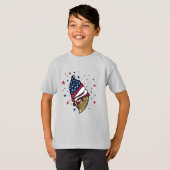 Red White Blue Ice Cream Cone icecreamliciouS Kind T-shirt (Voorkant volledig)