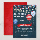 Red White Blue juli Fourth | 4e van juli 2010 Kaart (Voorkant / Achterkant)