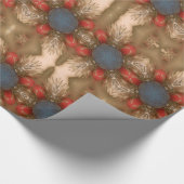 Red White Blue Kerstdecorting Baubles Cadeaupapier (Hoek)