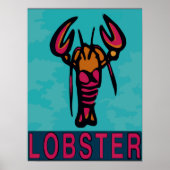 Red White Blue Lobster Poster (Voorkant)