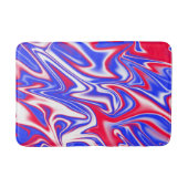 Red White Blue Marbleized Pattern, Badmat (Voorkant)