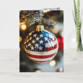 Red White Blue Merry Christmas to You! Kaart (Voorkant)