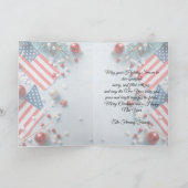 Red White Blue Merry Christmas to You! Kaart (Binnen)