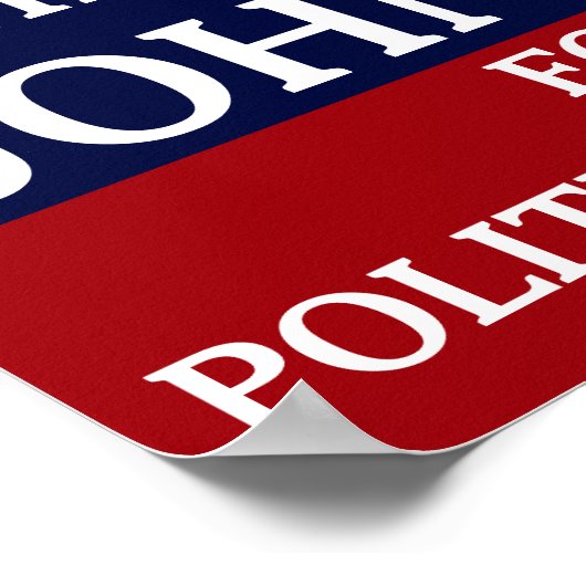 Red White Blue Modern Campaign Poster (Hoek)