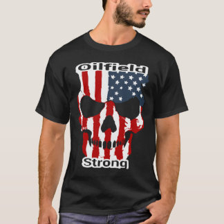 Red White Blue Oilfield Sterk T-shirt