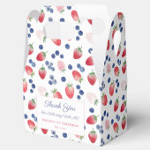 Red White Blue op 4 juli zomer 1e verjaardag Bedankdoosjes (Geopend)