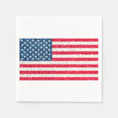 Red White Blue Patriotic American USA Vlag Party Servet (Voorkant)