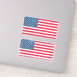 Red White Blue Patriotic American USA Vlag Party Sticker